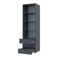 Пенал для одежды Гелар Графит 3Ш 60х49.5х203.4 (41516132)