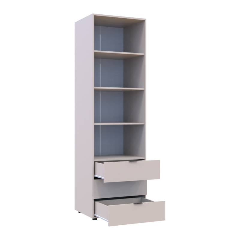 Пенал для одежды Гелар Кашемир 3Ш 60х49.5х203.4 (41516130)