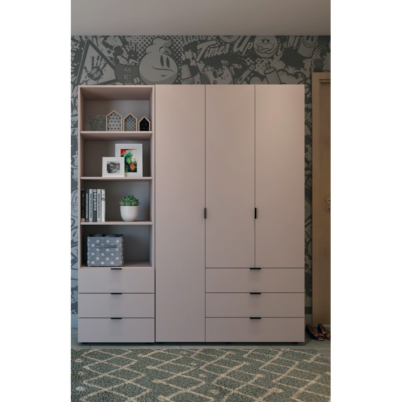 Пенал для одежды Гелар Кашемир 3Ш 60х49.5х203.4 (41516130)