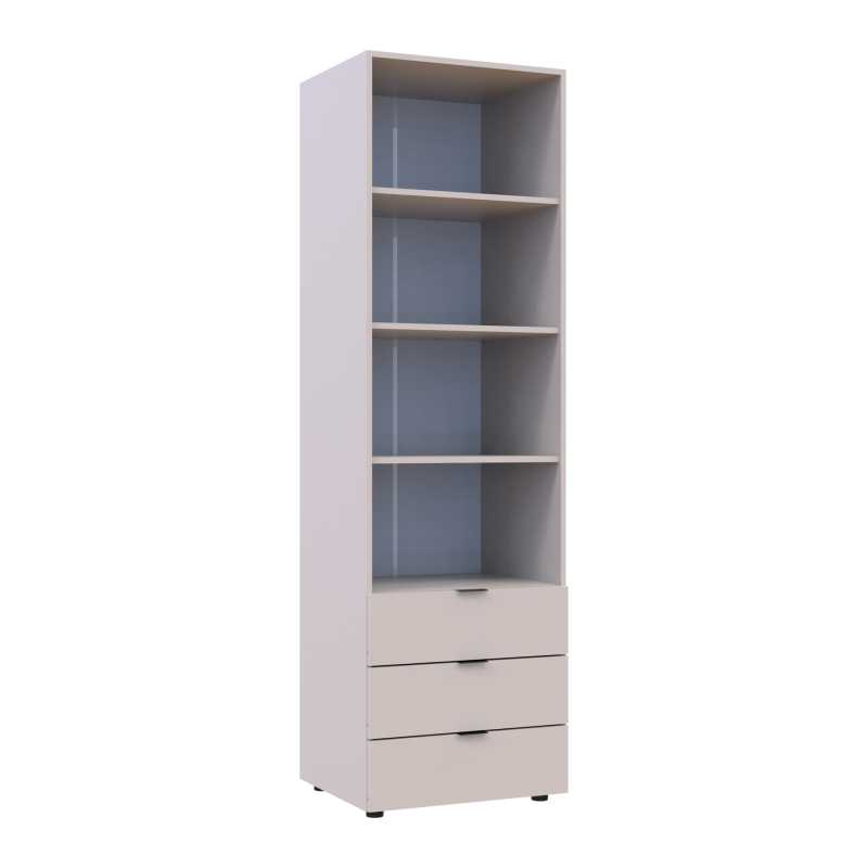 Пенал для одежды Гелар Кашемир 3Ш 60х49.5х203.4 (41516130)