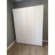 Распашной шкаф для одежды Гелар Белый 4 ДСП 155х49,5х203,4 (80397642)