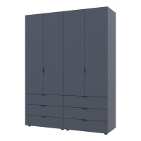Шафа для одягу Гелар комплект Графіт 2+2 ДСП 155х49,5х203,4 (42002131)