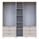 Распашной шкаф для одежды Гелар комплект Кашемир 2+3 ДСП 193.7х49.5х203.4 (80737638)