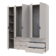 Распашной шкаф для одежды Гелар комплект Кашемир 2+3 ДСП 193.7х49.5х203.4 (80737638)