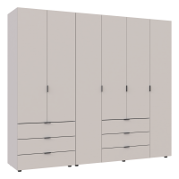 Zestaw szafy zawiasowej Gelar Cashmere 2+4 Chipboard 232,5x49,5x203,4 (80737639)