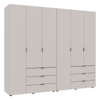 Zestaw szafy zawiasowej Gelar Cashmere 3+3 Chipboard 232,4x49,5x203,4 (80737640)