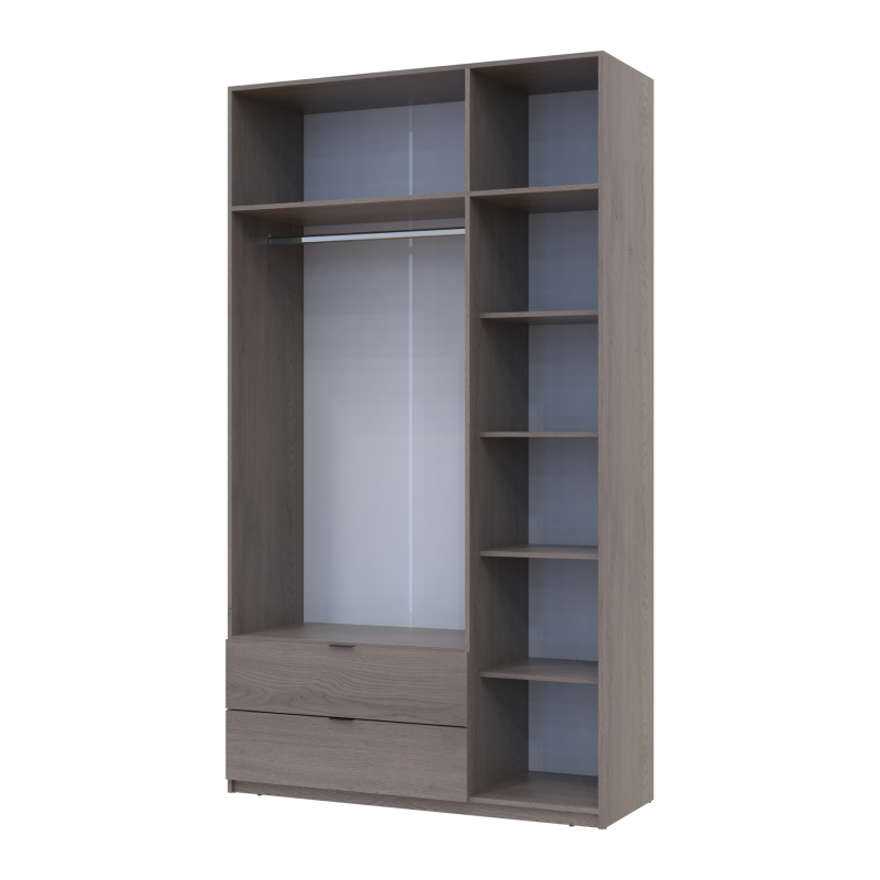 Распашная шкаф для одежды Лукас Канноло/Канноло 3 ДСП 135х50х240 (44900369)