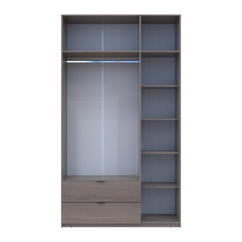 Распашная шкаф для одежды Лукас Канноло/Канноло 3 ДСП 135х50х240 (44900369)