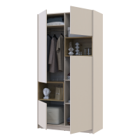 Шкаф для одежды с нишей Дэйл Кашемир/Дуб Артизан 2 ДСП 115.2х52х220 (80737725)