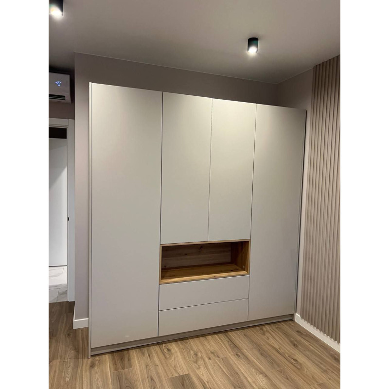 Шкаф для одежды с нишей Дейл Кашемир/Дуб Артизан 4 ДСП 206х52х220 (80737727)