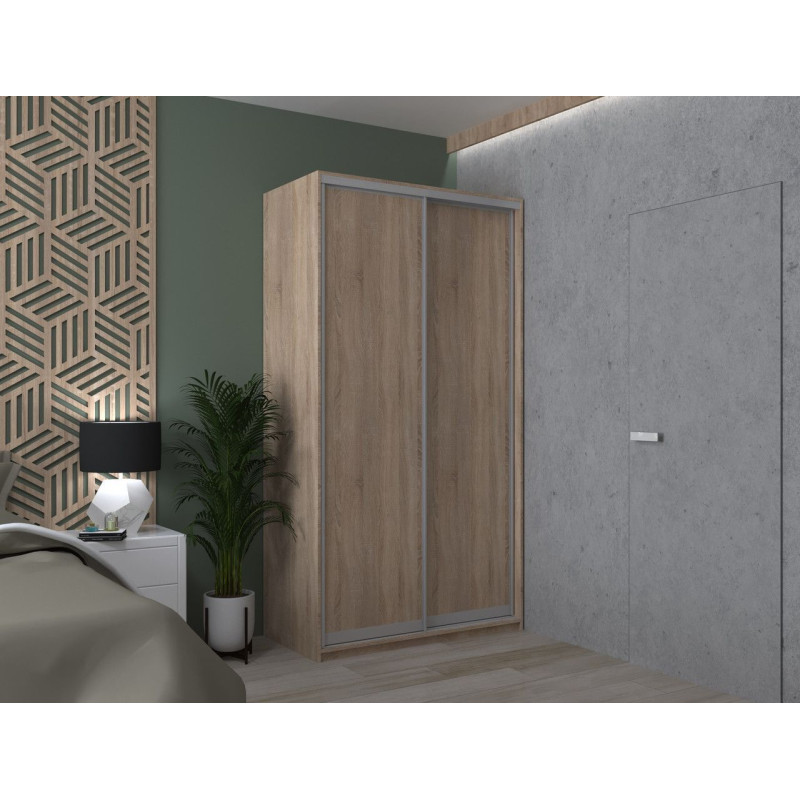 Шкаф купе Сити Лайт Дуб Cонома 2 ДСП 120х60х225 (42002010)