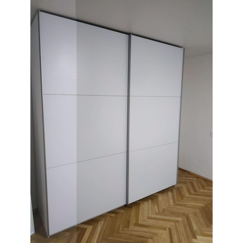 Шкаф купе G-Caiser Белый 2 ДСП / 3 части 220х60х240 (42003007)