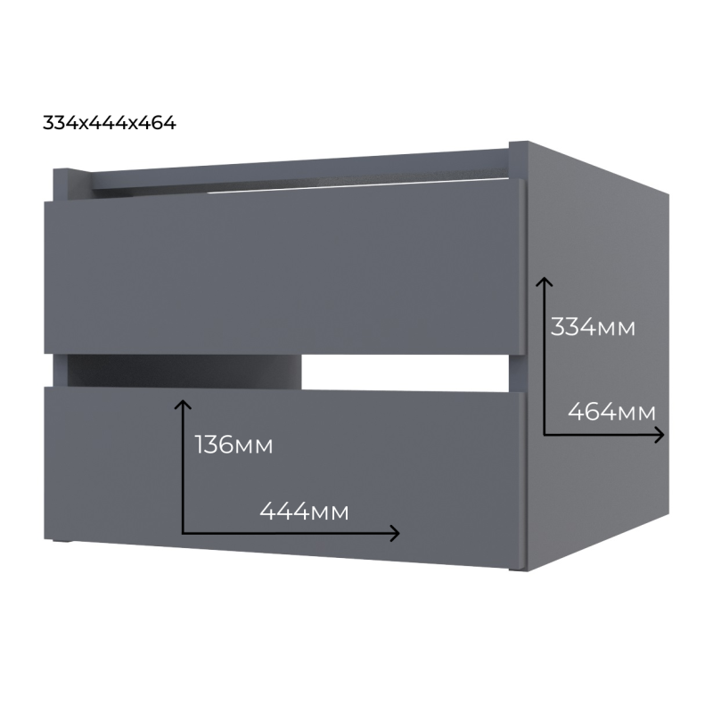 Ящик для шкафа купе G-Caiser Графит 44,8х42х33,6 (80736209)