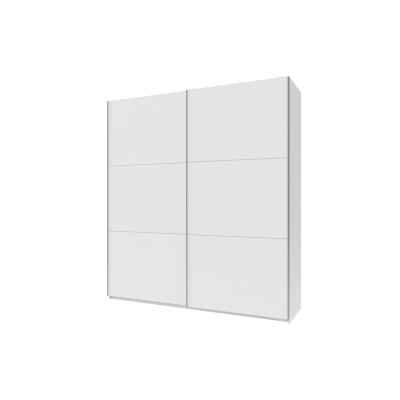 Шкаф купе G-Caiser Белый 2 ДСП / 3 части 220х60х240 (42003007)