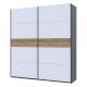 Шкаф купе G-Caiser Графит/Белый вставка Дуб Эвок 2 ДСП /5 частей 220х60х240 (44900286)
