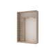Шкаф купе Сити Лайт Дуб Cонома 1 ДСП / 1 Зеркало 150х45х225 (42002037)