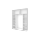 Шкаф купе G-Caiser Белый 2 ДСП / 3 части 180х60х240 (42002108)