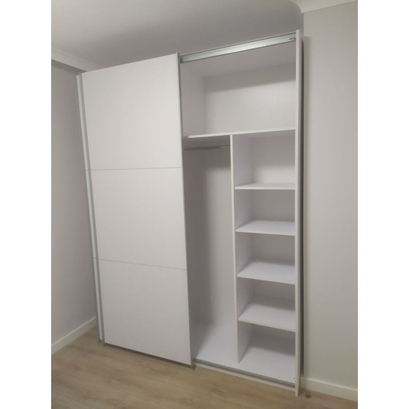 Шкаф купе G-Caiser Белый 2 ДСП / 3 части 180х60х240 (42002108)