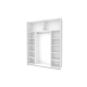 Шкаф купе G-Caiser Белый 2 Стекла / 3 части 180х60х240 (42005017)