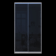 Шкаф купе Сити Лайт Слим Белое Дерево Стекло Черное 120х60х225 (44900298)