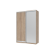 Шкаф купе Сити Лайт Дуб Cонома 1 ДСП / 1 Зеркало 150х60х225 (42002039)