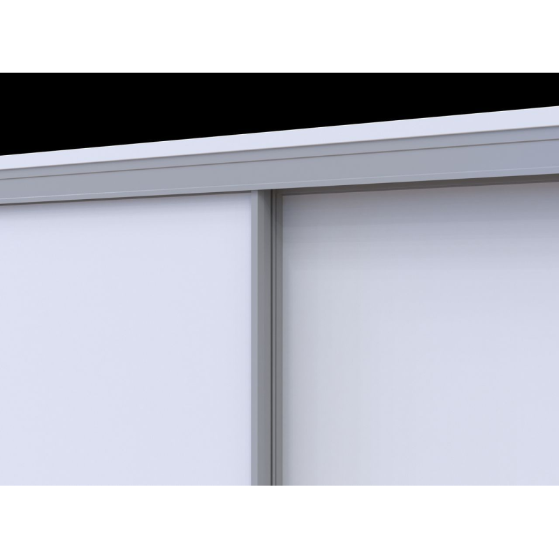 Шкаф купе Сити Лайт Слим Дуб Сонома Стекло Черное 120х60х225 (44900313)