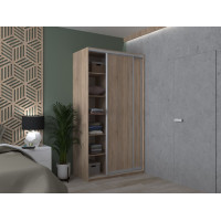 Шкаф купе Сити Лайт Дуб Cонома 2 ДСП 120х60х225 (42002010)