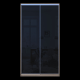 Шкаф купе Сити Лайт Слим Дуб Сонома Стекло Черное 120х60х225 (44900313)