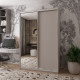 Шкаф купе Сити Лайт Кашемир 1 ДСП / 1 зеркало 120х45х225 (80736338)