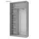 Шкаф купе Сити Лайт Кашемир 1 ДСП / 1 зеркало 120х45х225 (80736338)