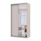 Шкаф купе Сити Лайт Кашемир 1 ДСП / 1 зеркало 120х60х225 (80736335)