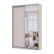Шкаф купе Сити Лайт Кашемир 1 ДСП / 1 зеркало 150х45х225 (80736356)