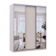 Шкаф купе Сити Лайт Кашемир 1 ДСП / 2 зеркала 180х60х225 (80736368)