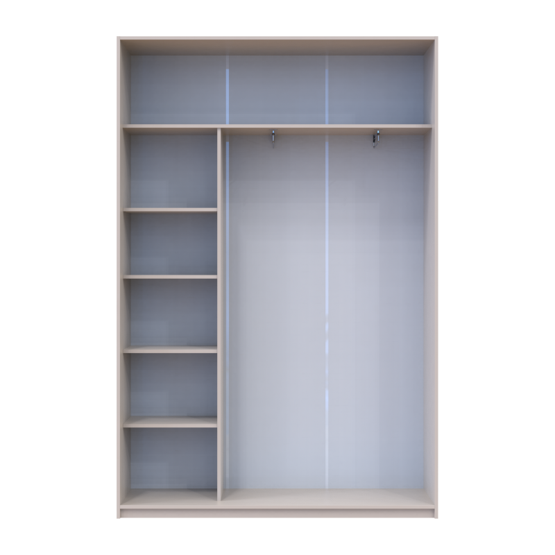 Шкаф купе Сити Лайт Кашемир 2 ДСП 150х45х225 (80736350)