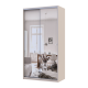 Шкаф купе Сити Лайт Кашемир 2 Зеркала 120х60х225 (80736341)