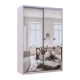 Шкаф купе Сити Лайт Кашемир 2 Зеркала 150х60х225 (80736359)