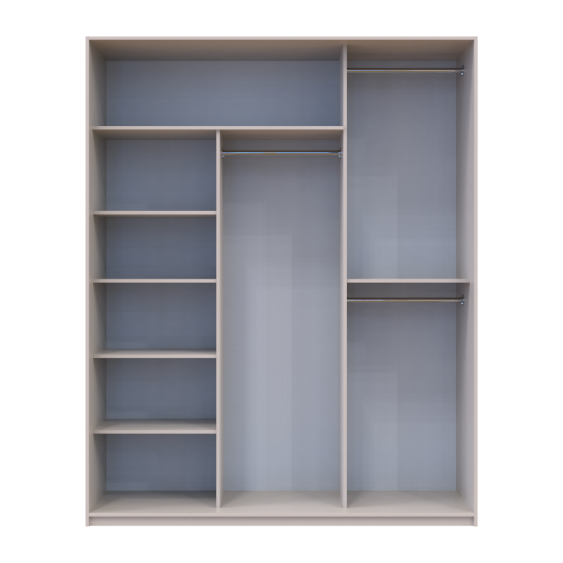 Шкаф купе Сити Лайт Кашемир 3 ДСП 180х60х225 (80736365)