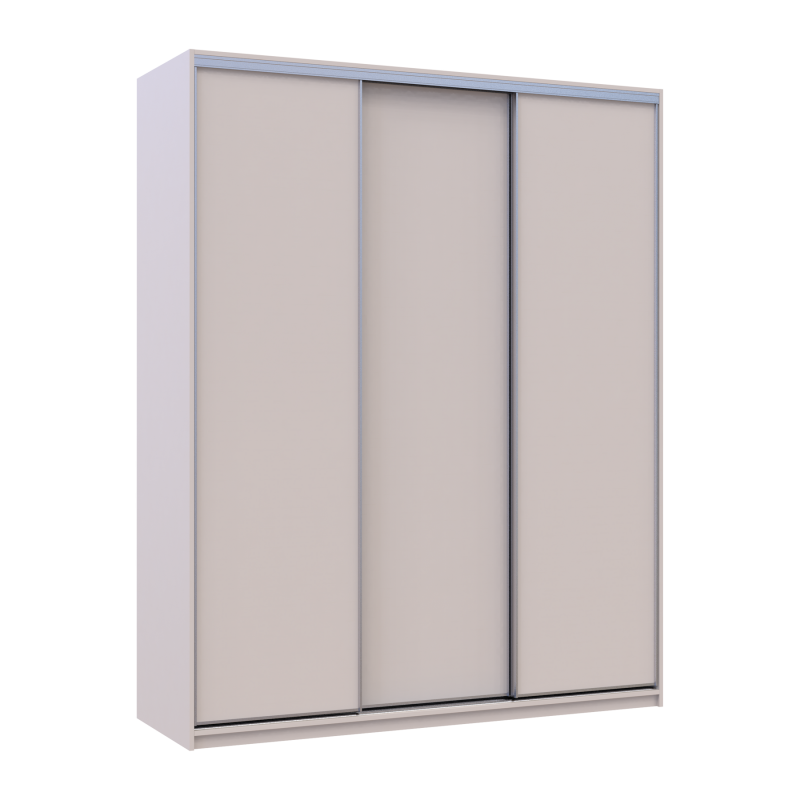 Шкаф купе Сити Лайт Кашемир 3 ДСП 180х60х225 (80736365)