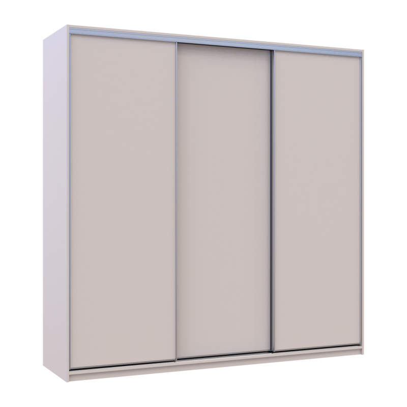 Шкаф купе Сити Лайт Кашемир 3 ДСП 225х60х225 (80736377)