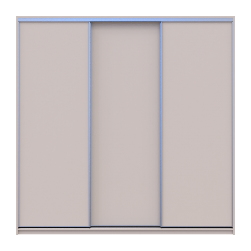 Шкаф купе Сити Лайт Кашемир 3 ДСП 225х60х225 (80736377)