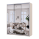 Шкаф купе Сити Лайт Кашемир 3 Зеркала 180х60х225 (80736374)