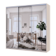 Шкаф купе Сити Лайт Кашемир 3 Зеркала 225х60х225 (80736386)