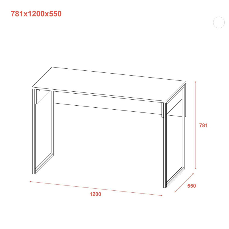 Стол письменный Барт Лайт Дуб Евок 120х55х78.1 (41510120)
