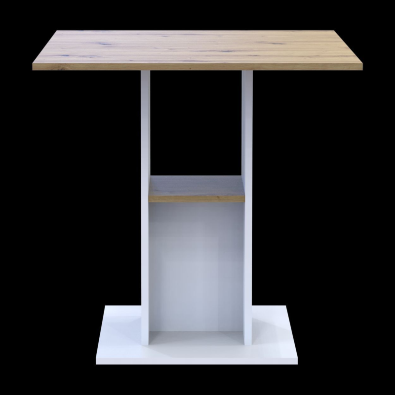 Столовый стол Коуд Белый/Дуб Артизан 70х70х74 (41510131)