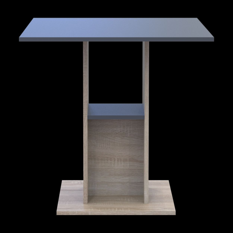 Столовый стол Коуд Дуб сонома/Графит 70х70х74 (41510132)