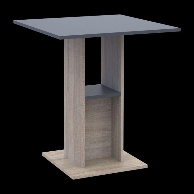 Столовый стол Коуд Дуб сонома/Графит 70х70х74 (41510132)