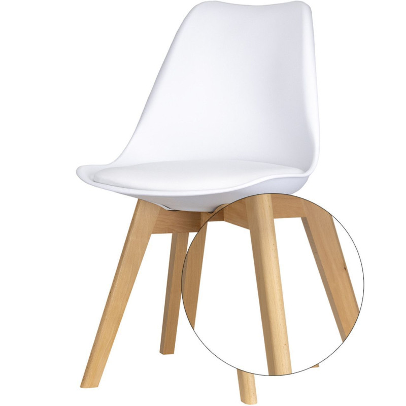 Комплект стульев 2 шт Бин Белый 49х43х84 (42005075)