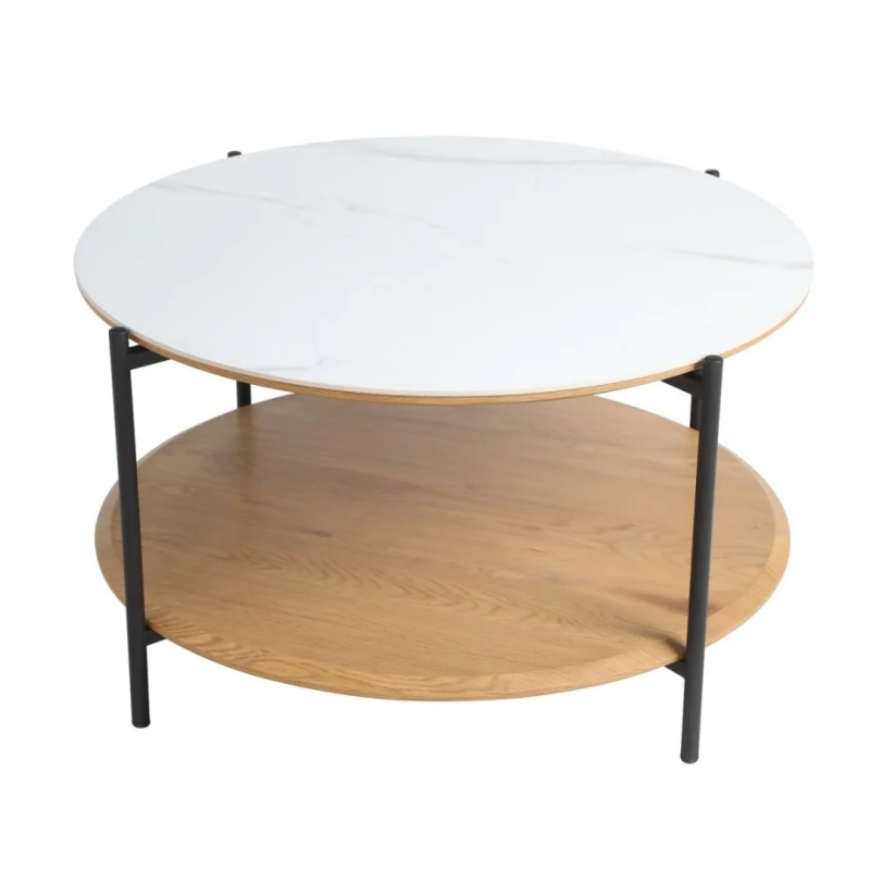 Журнальный столик IDAHO белый/дуб (23029-01)