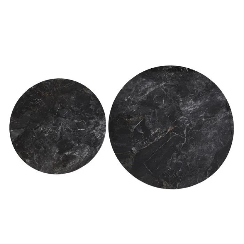 Журнальный столик CAROLINA Черный глянец / Черный (к-кт) 80 см. &Д. 60 см. (22063-01)