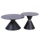 Журнальный столик CAROLINA Черный глянец / Черный (к-кт) 80 см. &Д. 60 см. (22063-01)